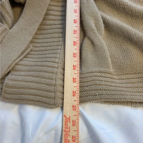 New York & Company Beige Women's Poncho Sweater - Picture 4 of 7